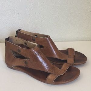 Bed Stu tan leather sandals size 8